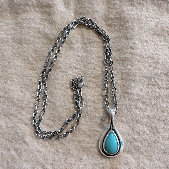 James Avery Jewelry Retired James Avery Turquoise Teardrop Necklace